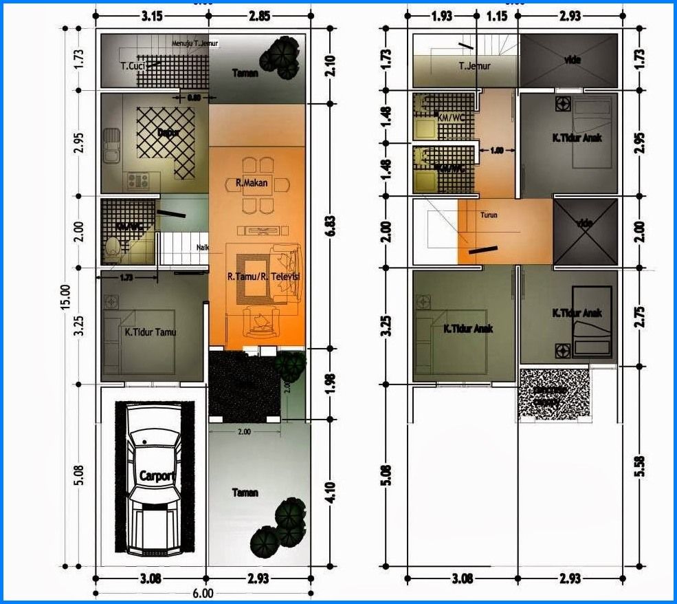 Desain Rumah 6x10 2 Lantai Minimalis123