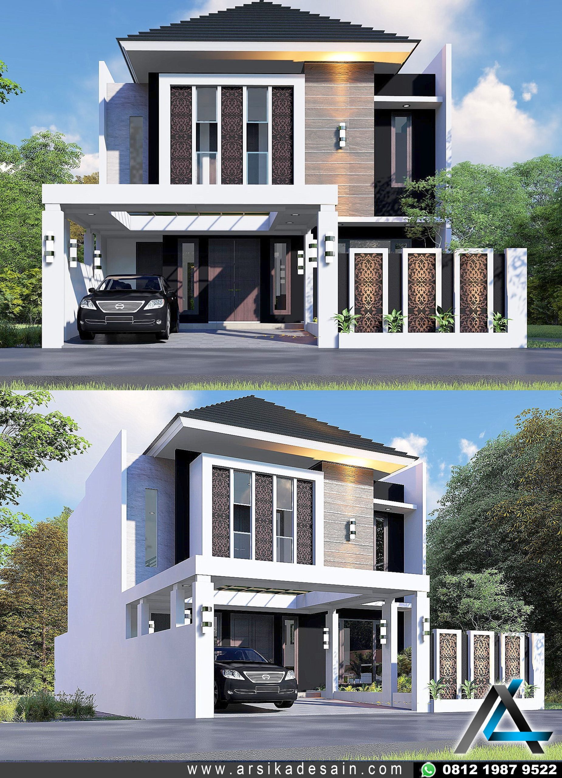 Rumah Dua Lantai Minimalis Minimalis123