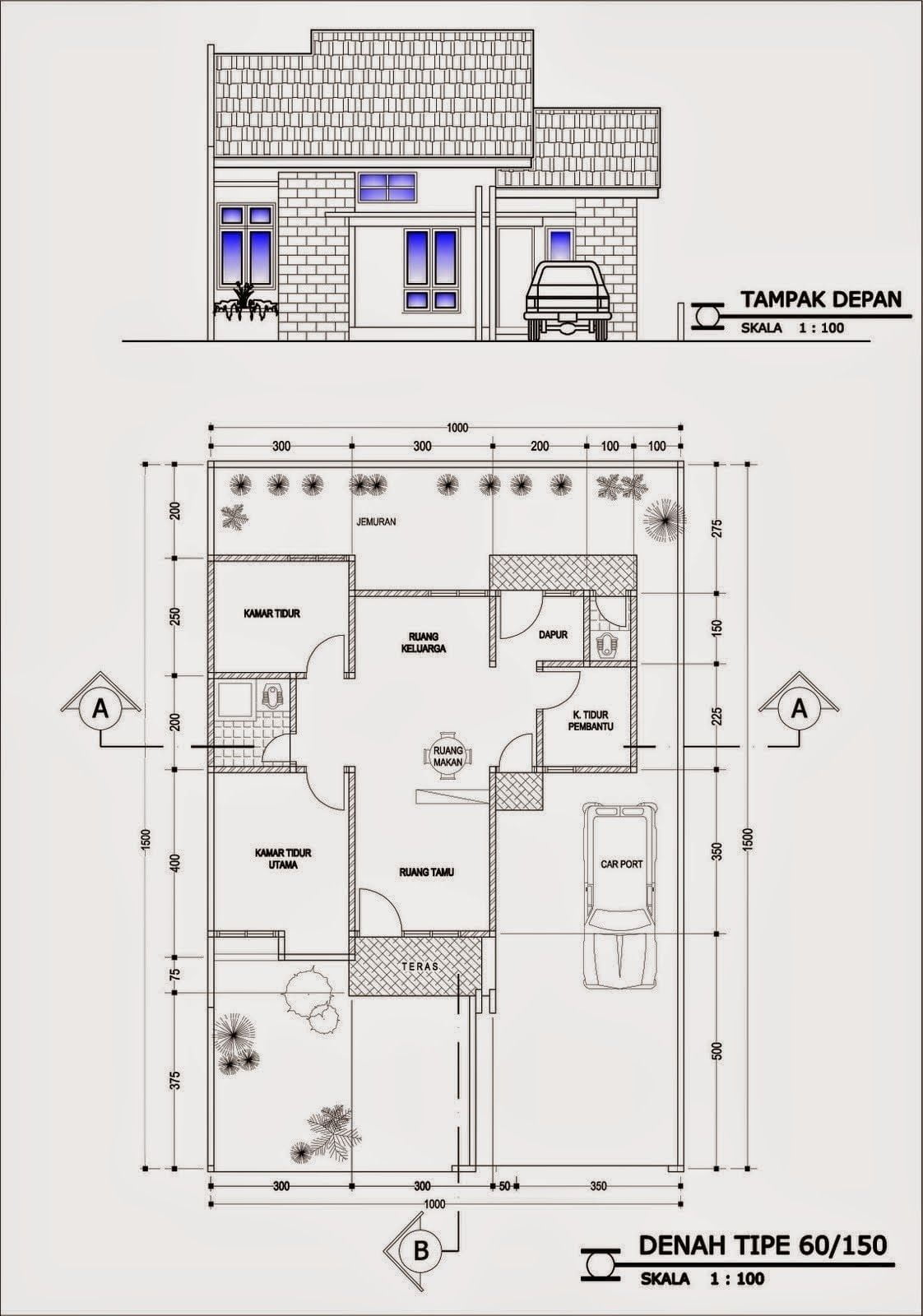 Desain Rumah 10x15 4 Kamar Minimalis123