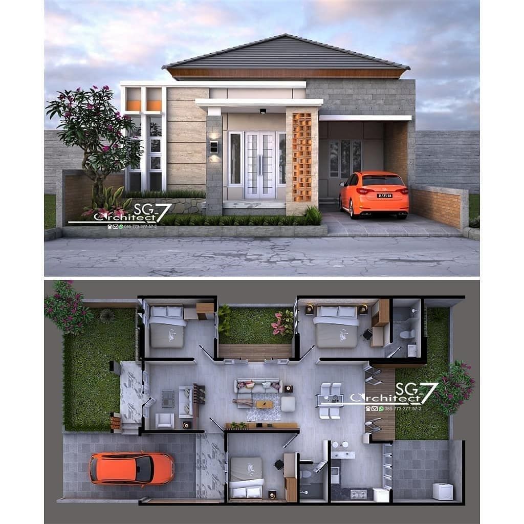 Desain Rumah Lengkap Dengan Ukurannya Minimalis123